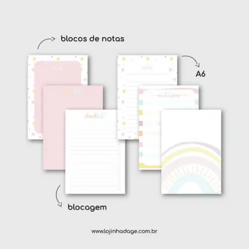 Arquivo Digital Blocos de Planejamento e Anotações