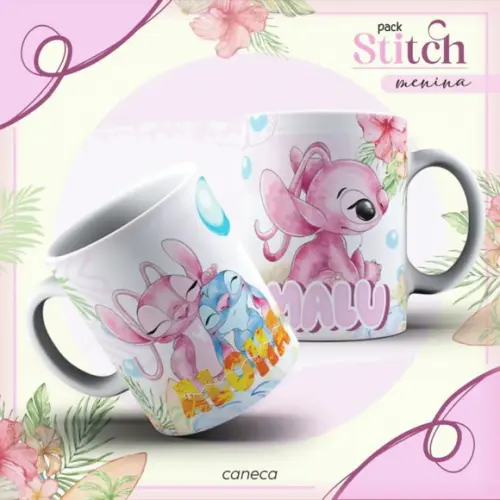 Arquivo Digital Caderneta de Saúde Stitch Menina