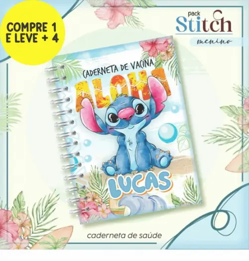 Arquivo Digital Caderneta de Saúde Stitch Menino