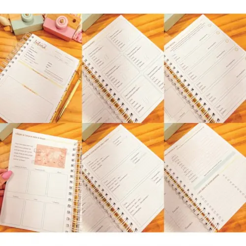 Arquivo Digital Caderno de Leitura + Marcadores Magnéticos