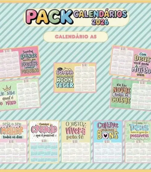 Arquivo Digital Calendários 2026