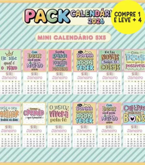 Arquivo Digital Calendários 2026