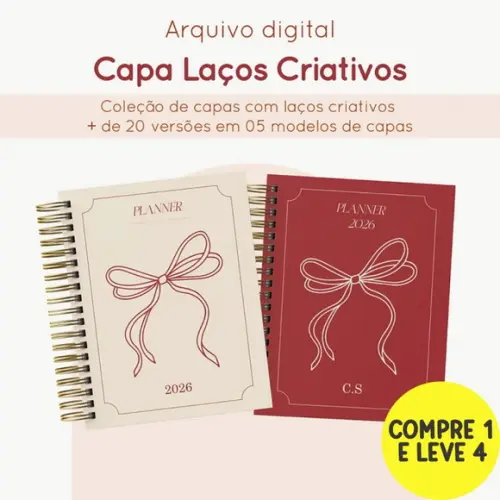 Arquivo Digital Capas A5 Coleção Laços Criativos 2026