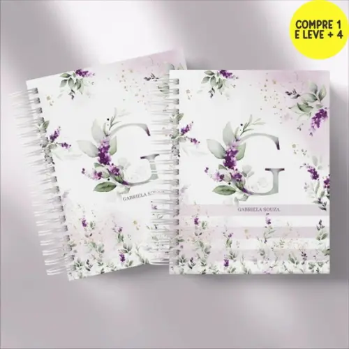 Arquivo Digital Capas Alfabeto Lavanda