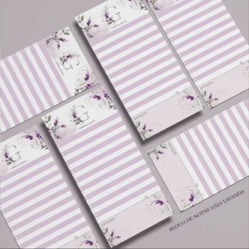 Arquivo Digital Capas Alfabeto Lavanda