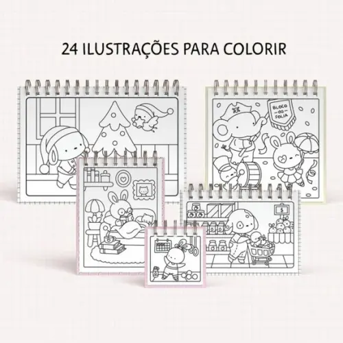 Arquivo Digital Capas e Ilustrações Calendário Colorir