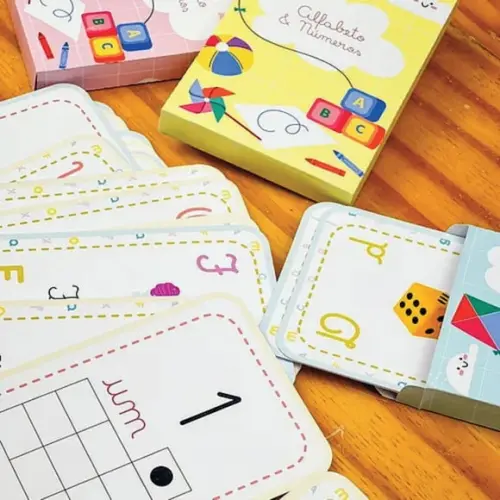 Arquivo Digital Cards com Caixa Alfabeto & Números