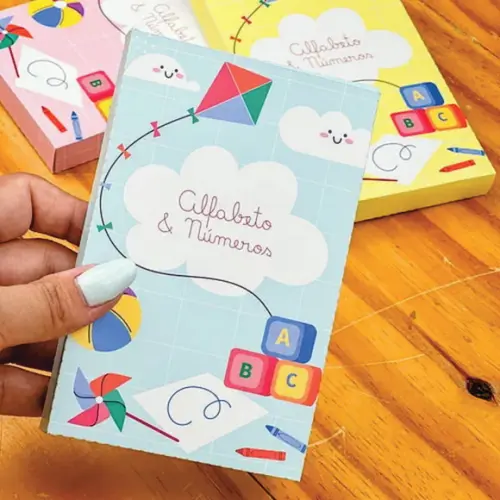 Arquivo Digital Cards com Caixa Alfabeto & Números