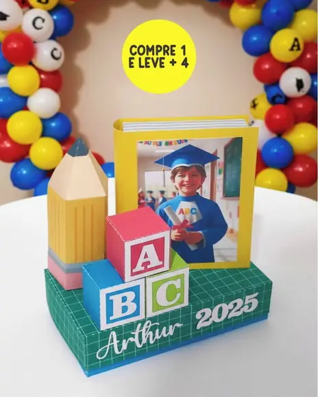 Arquivo Digital Centro de Mesa Formatura Abc 01