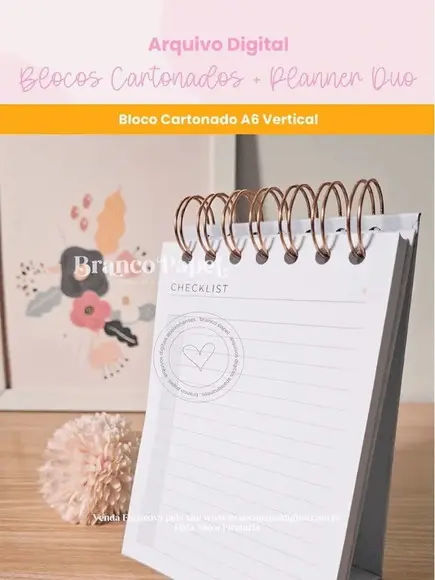 Arquivo Digital Coleção Blocos Cartonados + Planner Duo 2026