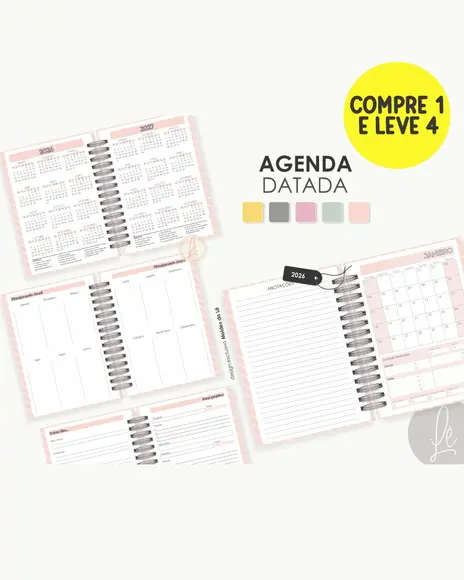 Arquivo Digital Coleção Miolo Agendas 2026 Datadas