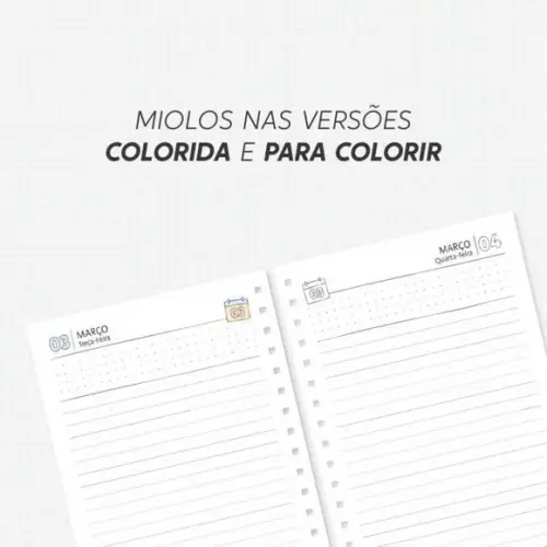 Arquivo Digital Combo Agenda para Colorir 2026