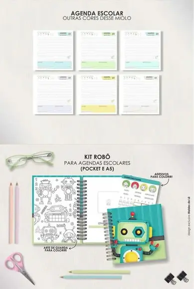 Arquivo Digital Combo Agendas Pocket Escolar 2026