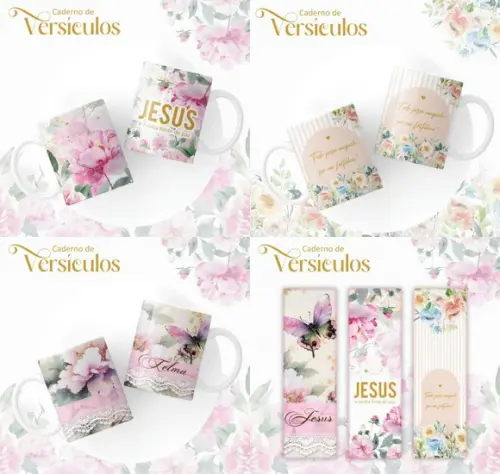 Arquivo Digital Combo Caderno com Versículos
