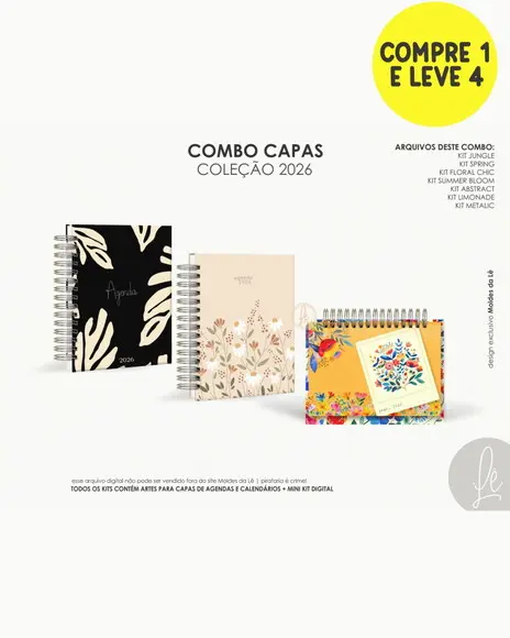 Arquivo Digital Combo Capas Coleção 2026