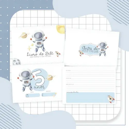 Arquivo Digital Combo Maternidade Astronauta Aquarela 02