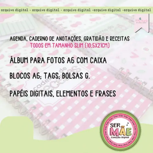 Arquivo Digital Encadernação Dia das Mães 2024