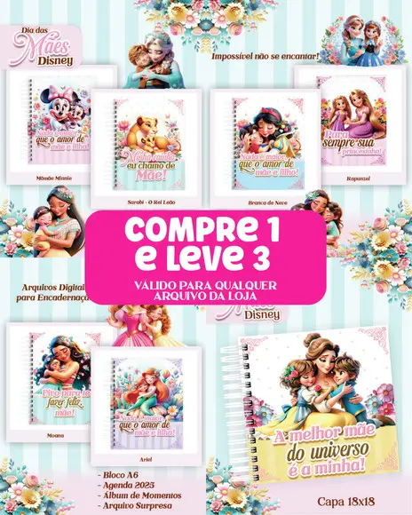 Arquivo Digital Encadernação Dia das Mães 2024