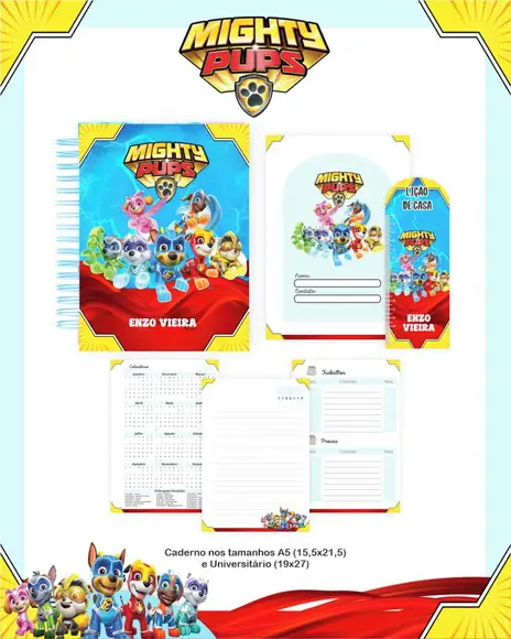 Arquivo Digital Escolar Patrulha Canina Super Filhotes 2026