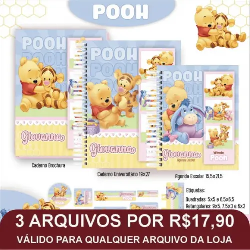 Arquivo Digital Escolar Ursinho Pooh 2025