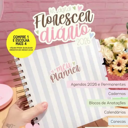 Arquivo Digital Florescer Diário 2026 Agenda e Planner
