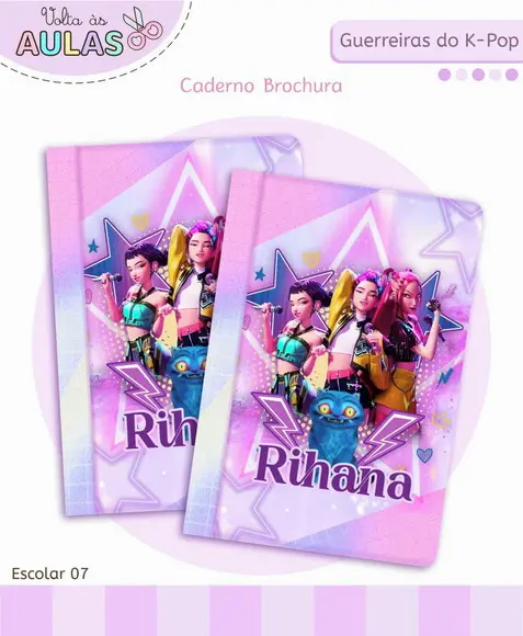 Arquivo Digital Guerreira do Kpop Kit Escolar 2026