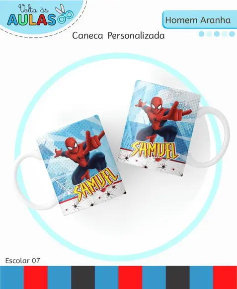 Arquivo Digital Homem Aranha Kit Escolar 2026