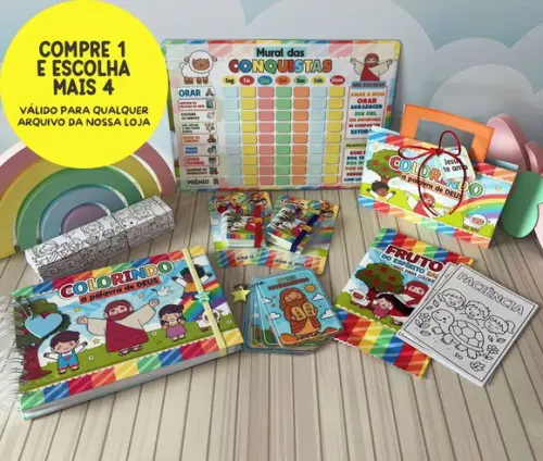 Arquivo Digital Kit de Colorir Cristão