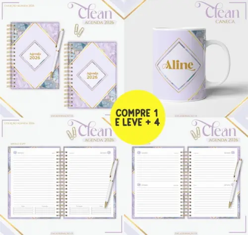 Arquivo Digital Lilac Basic - Coleção Basic Clean 2026