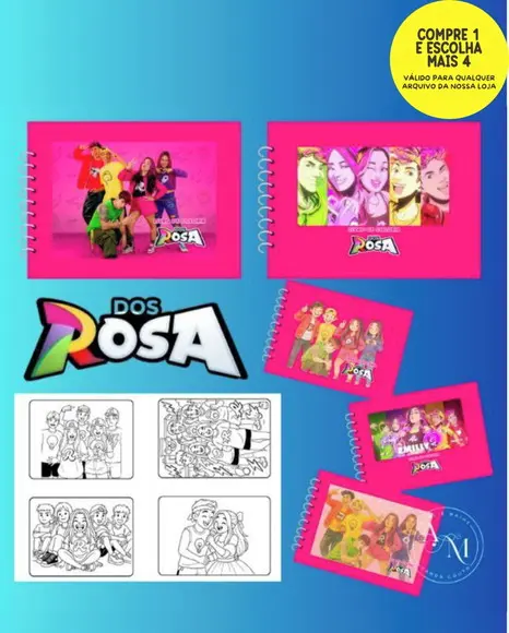 Arquivo Digital Livro de Colorir dos Rosa