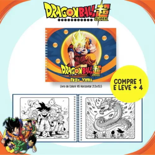 Arquivo Digital Livro de Colorir Dragon Ball Z