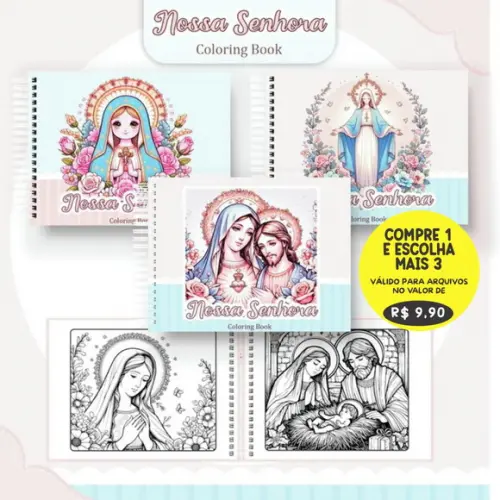 Arquivo Digital Livro de Colorir Nossa Senhora