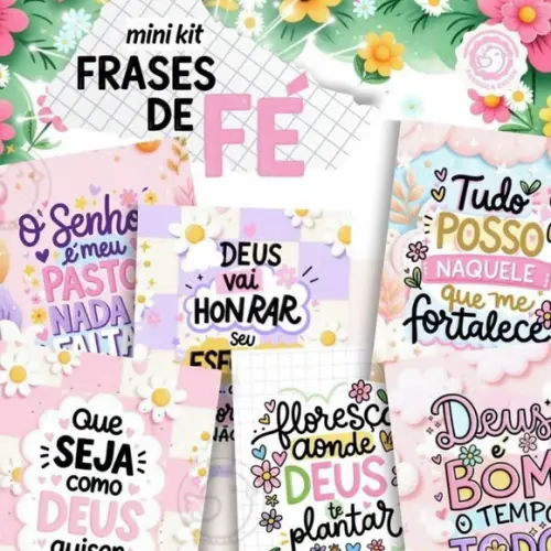 Arquivo Digital Mini Kit Frases de Fé 1