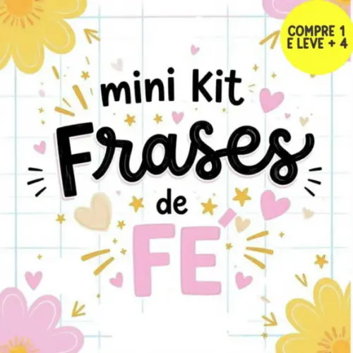 Arquivo Digital Mini Kit Frases de Fé 1