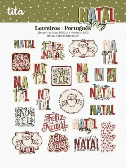 Arquivo Digital Natal de Luz 2025 Combo Ilustrações 01