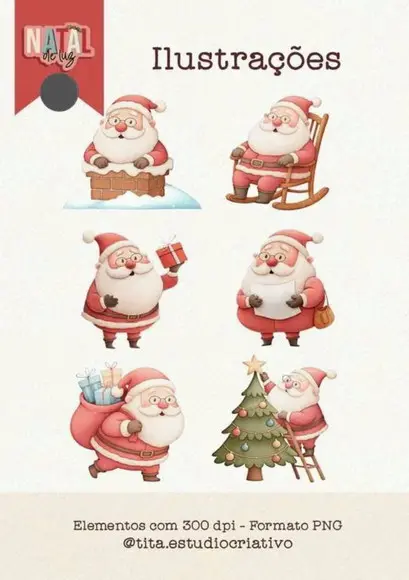 Arquivo Digital Natal de Luz 2025 Combo Ilustrações 01