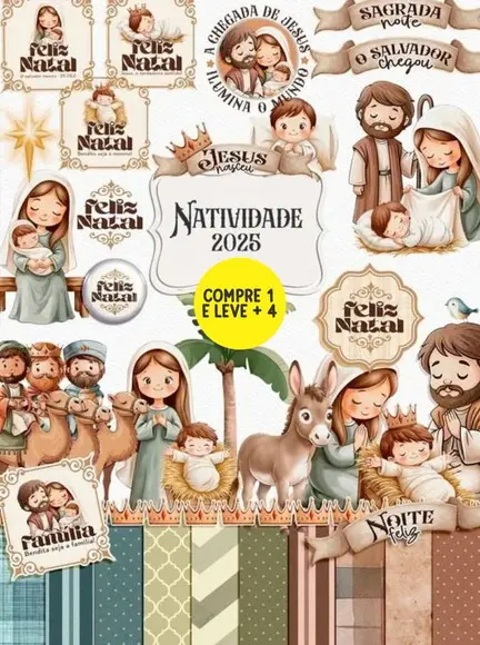 Arquivo Digital Natividade 2025 Combo Ilustrações
