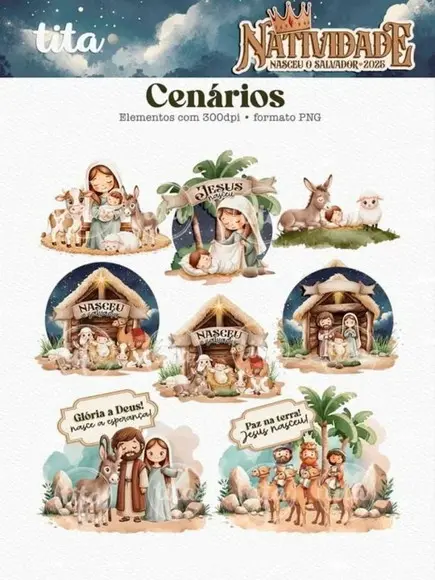 Arquivo Digital Natividade 2025 Combo Ilustrações