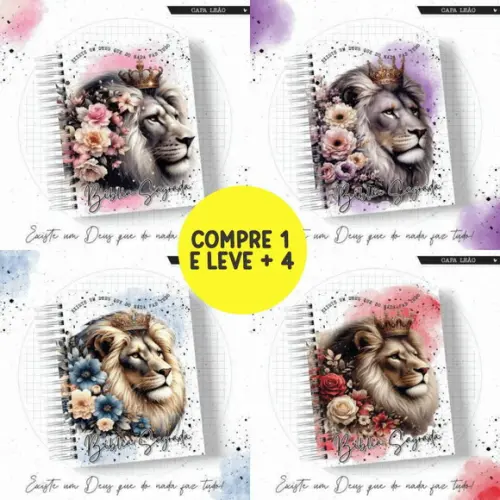 Arquivo Digital Pack Encadernação Capas Bíblia Leão