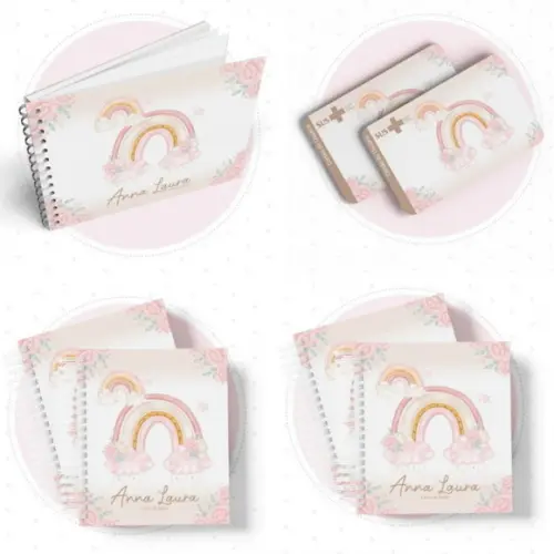 Arquivo Digital Pack Maternidade Arco Iris Menina 10