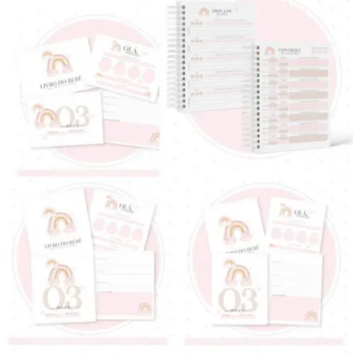 Arquivo Digital Pack Maternidade Arco Iris Menina 10