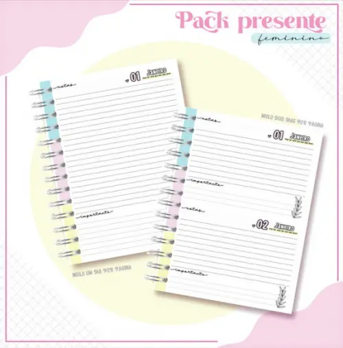 Arquivo Digital Pack Presente Feminino