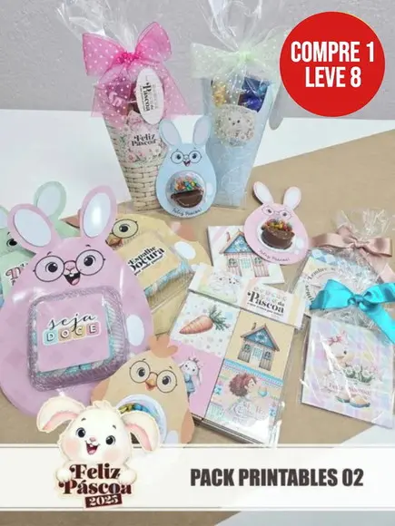 Arquivo Digital Páscoa 2025 Pack Printables 02
