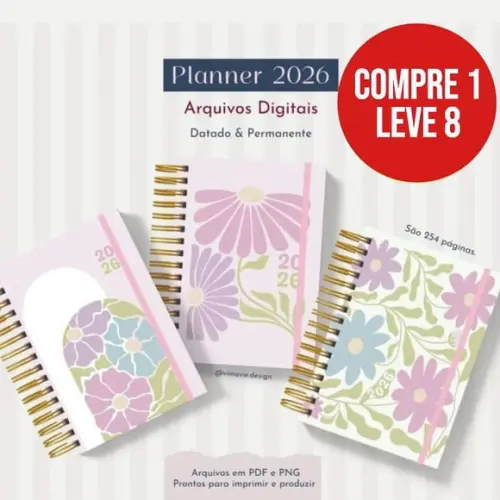 Arquivo Digital Planner 2026 e Permanente