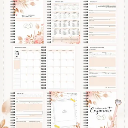 Arquivo Digital Planner da Noiva