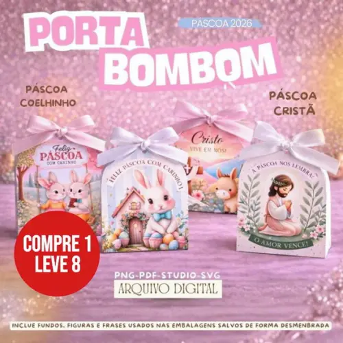 Arquivo Digital Porta Bombom de Páscoa