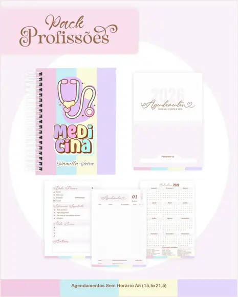 Arquivo Digital Profissões Candy Fofa 2026