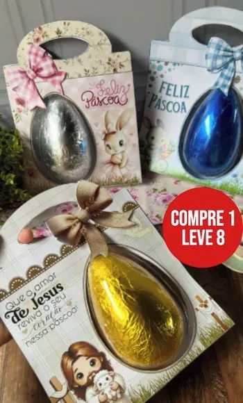 Arquivo Digital Sacolinha para Blisters Ovo Páscoa