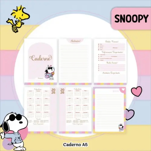 Arquivo Digital Snoopy Capas e Miolos 2025