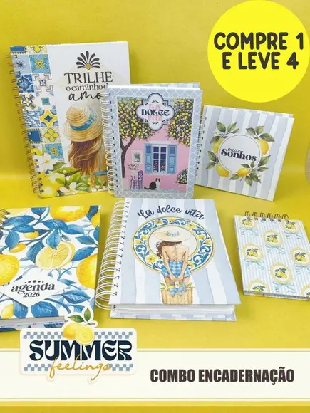 Arquivo Digital Summer Feelings Combo Encadernação 2026